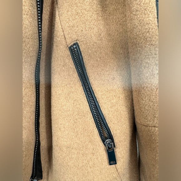 C. Luce Faux Leather Accent Coat - Picture 5 of 7